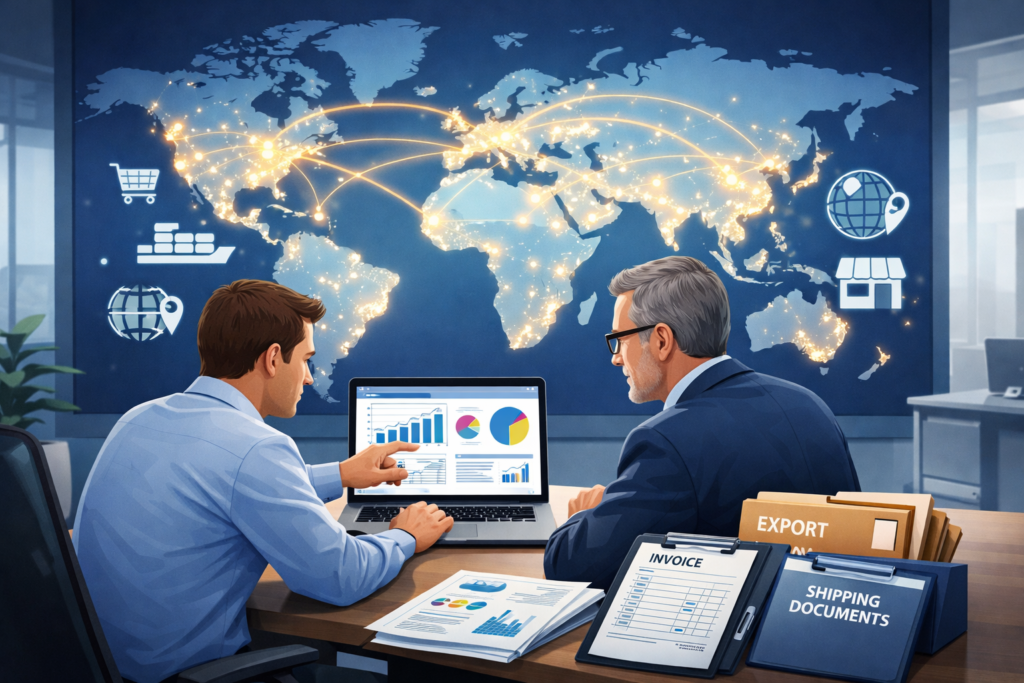 Export consultant helping manufacturer grow on global B2B marketplaces like alibaba 