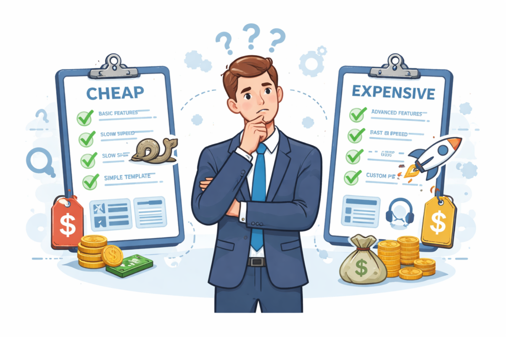 cost of website development